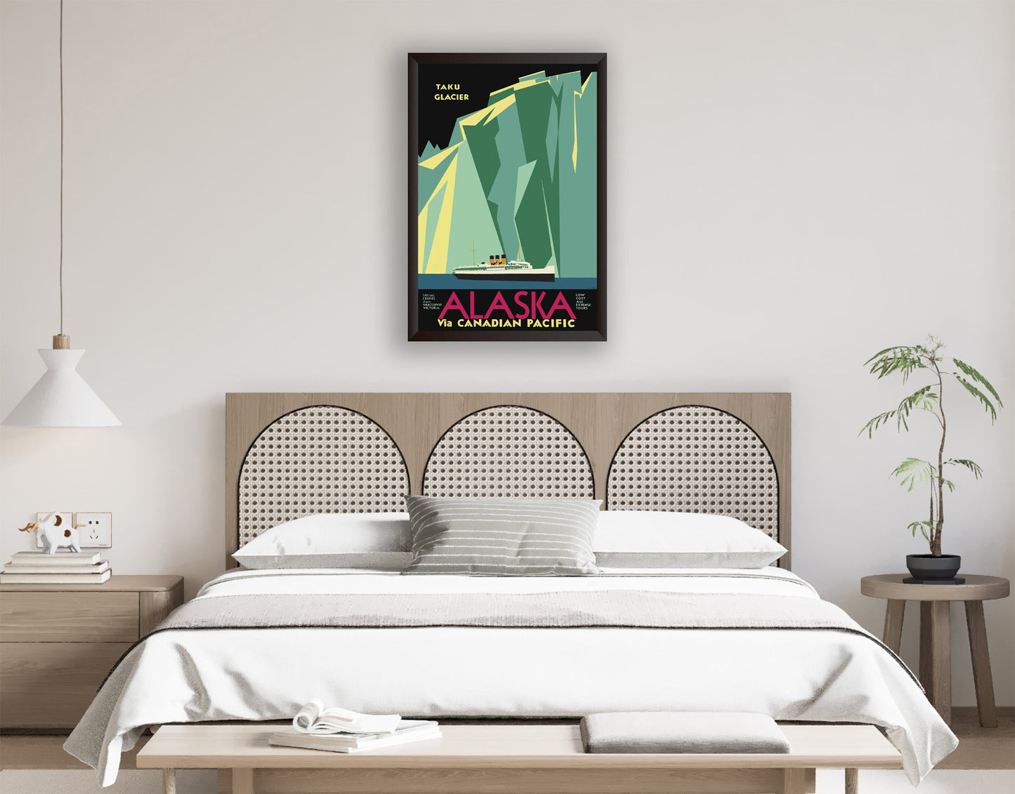 Vintage Alaska Travel Poster from the 1920's and 1930's