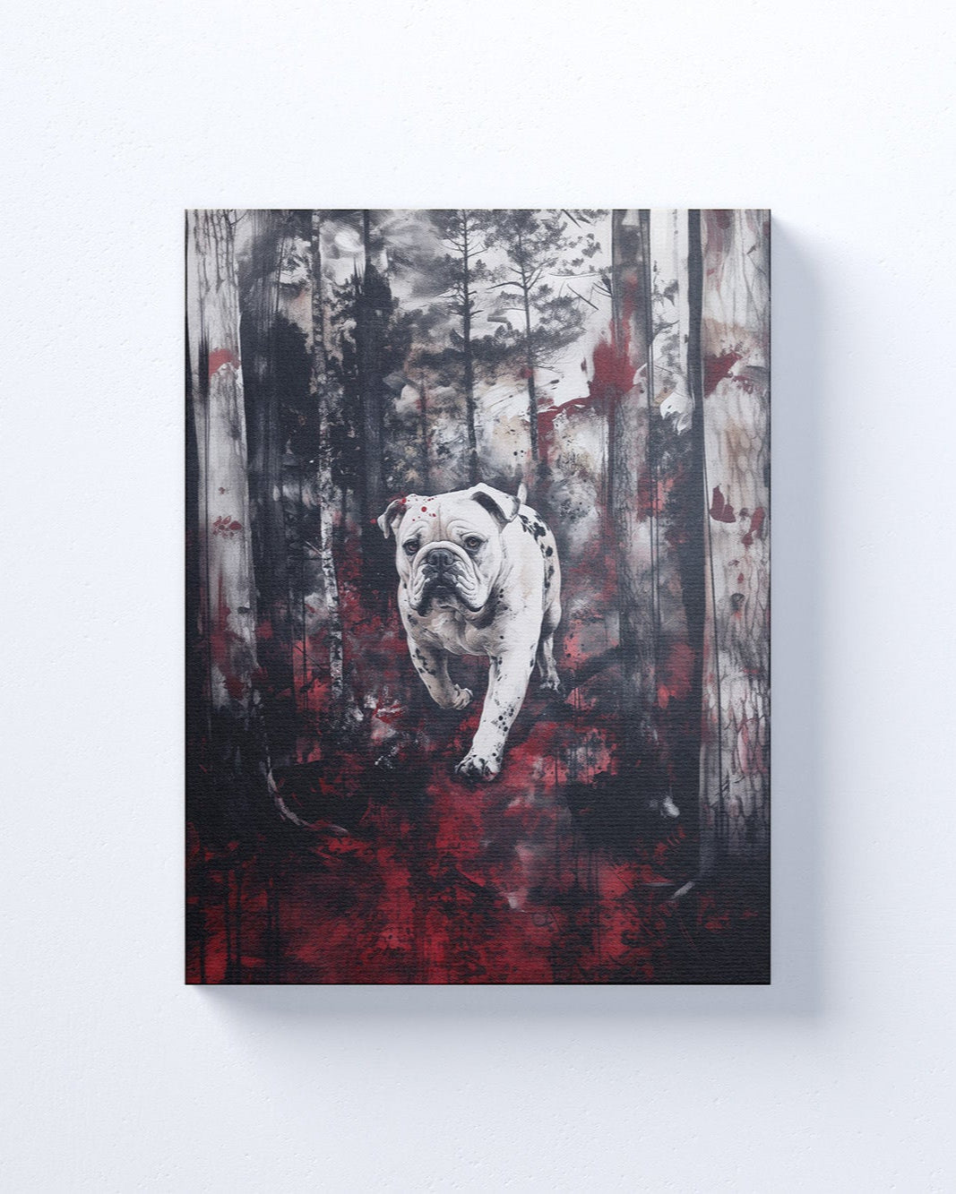 University of Georgia Bulldogs Inspired Canvas or Print Wall Art. Abstract, Modern, Bulldogs 1