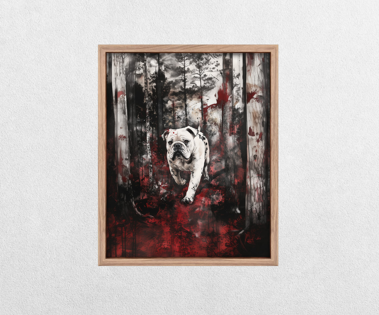 University of Georgia Bulldogs Inspired Canvas or Print Wall Art. Abstract, Modern, Bulldogs 1