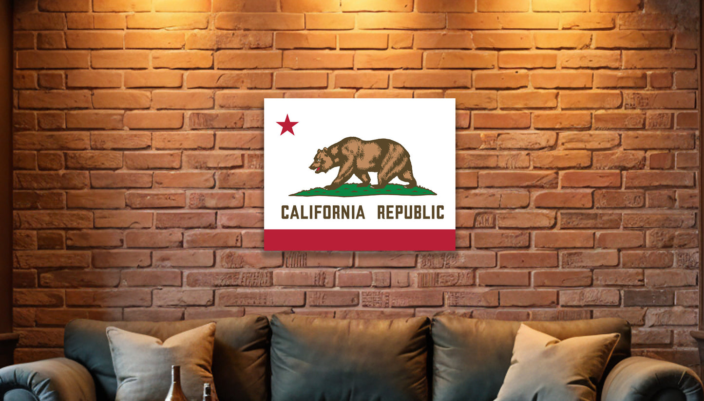 California Flag on Canvas or Poster print.