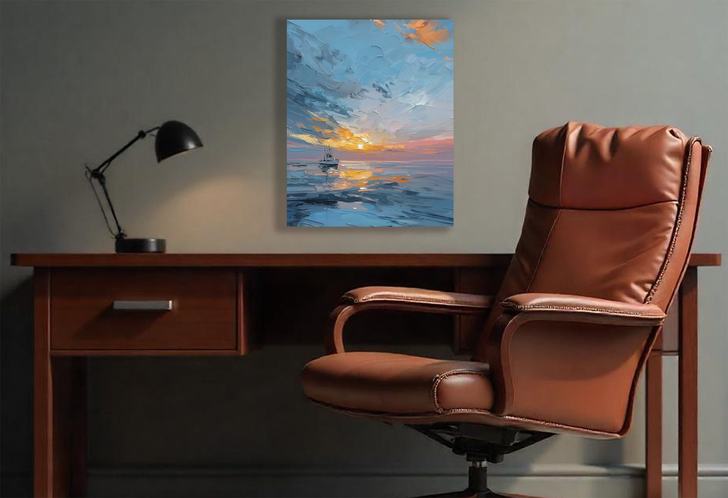 Fisherman Wall Art Print on canvas or poster. Fisherman 1