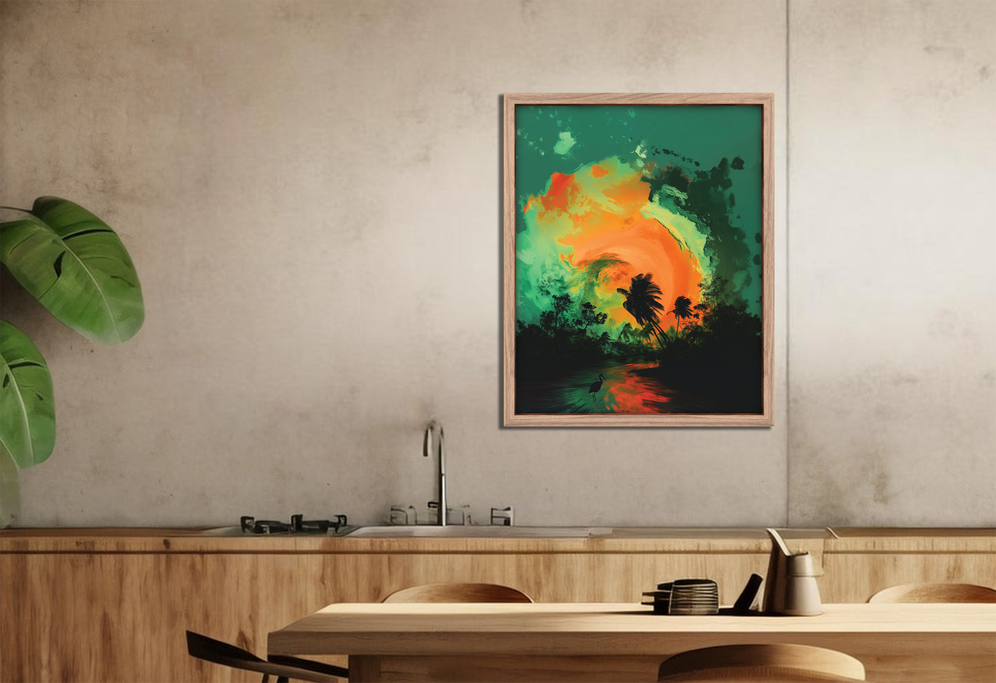 Miami Hurricanes inspired Canvas or Print Wall Art. Hurricanes 1