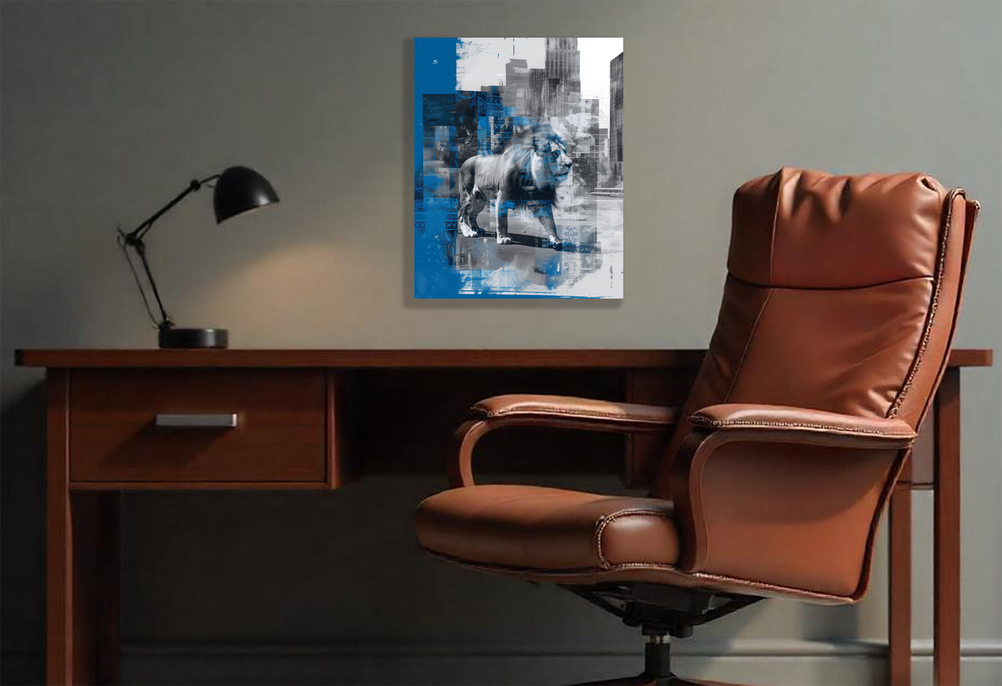 Detroit Lions Inspired Canvas or Poster Wall Art Print. Lions 2