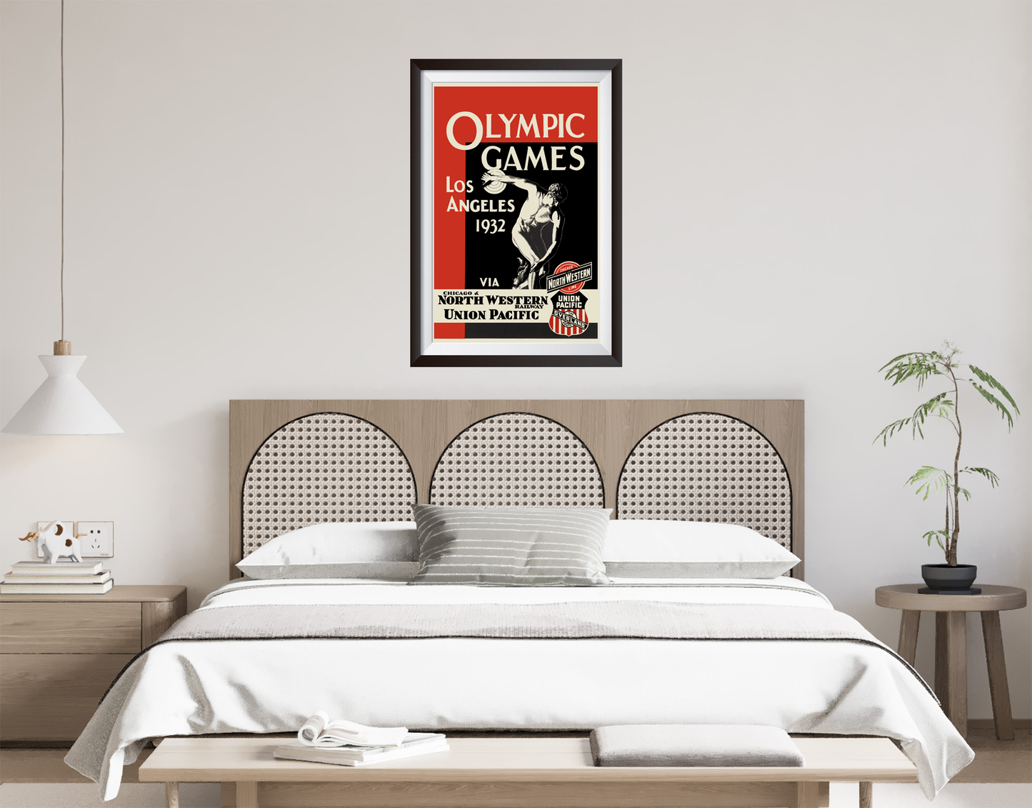 Los Angeles 1932 Olympic Games Vintage Travel Poster, Los Angeles 1