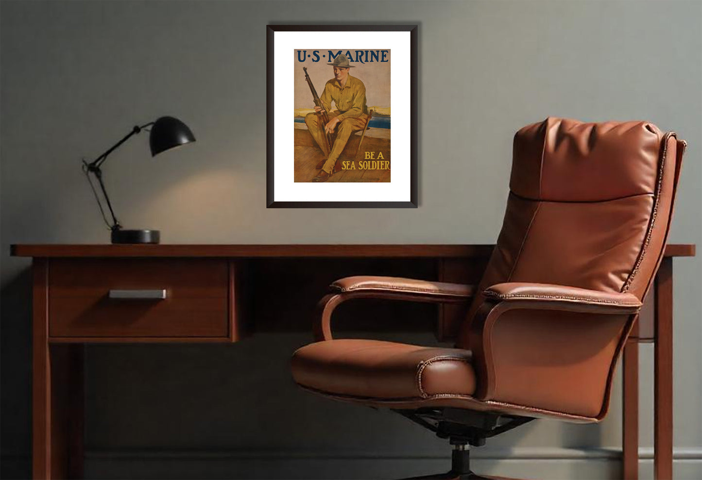 Vintage US Marines Recruitment Poster. Marines 2