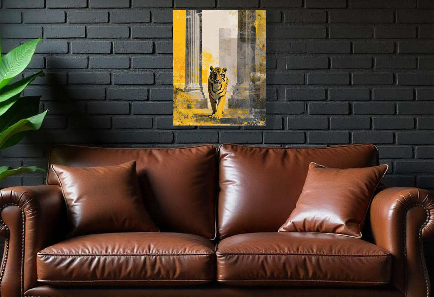 University of Missouri Tigers Inspired Canvas or Poster Wall Art. Black and Yellow. Tigers 1