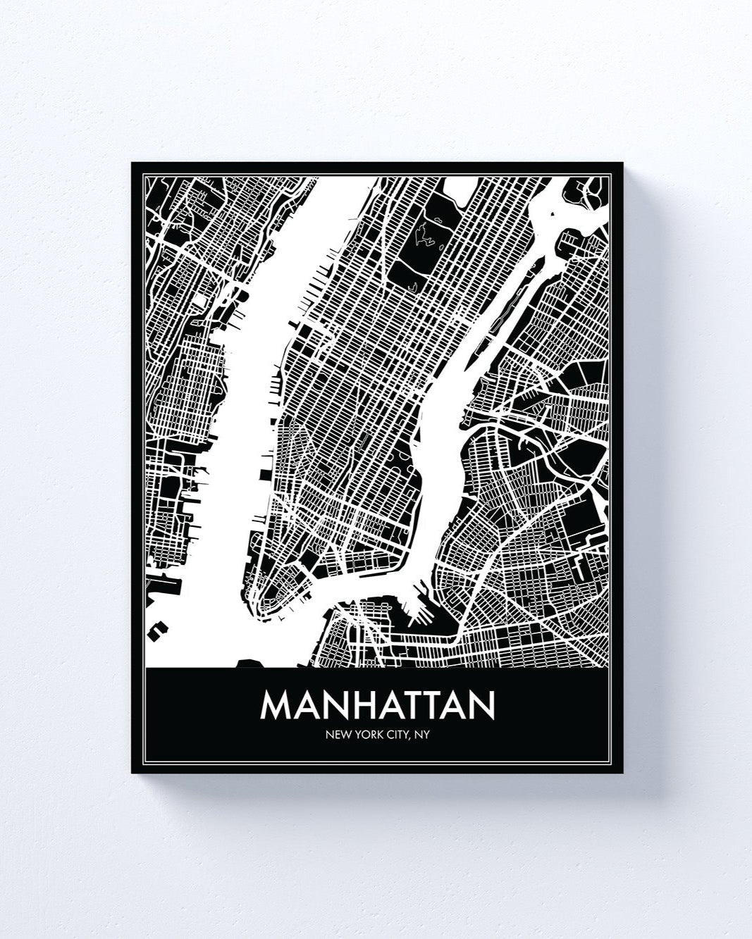 Modern Manhattan, Minimalist Canvas or Poster print.