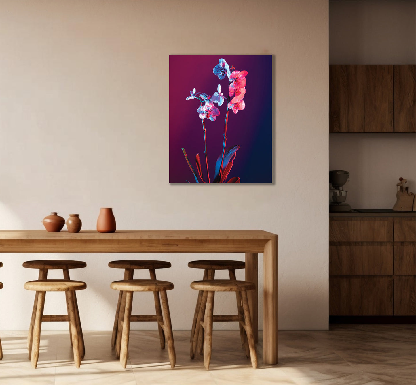 Neon Flowers 2 wall art prints.