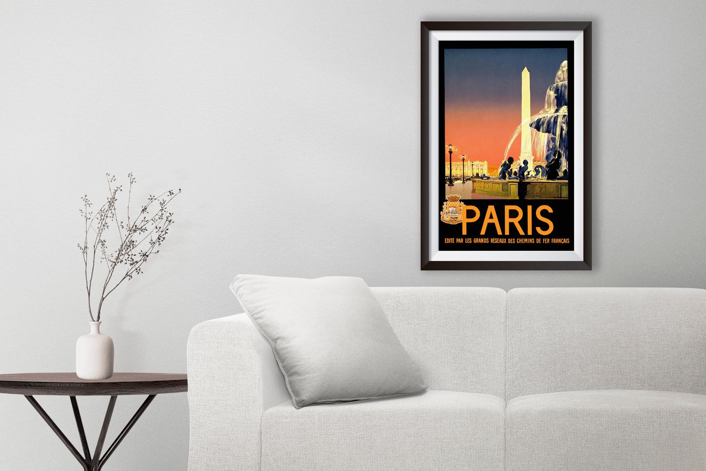 Paris, France Vintage Travel Poster from the 1920's and 1930's. Paris 2