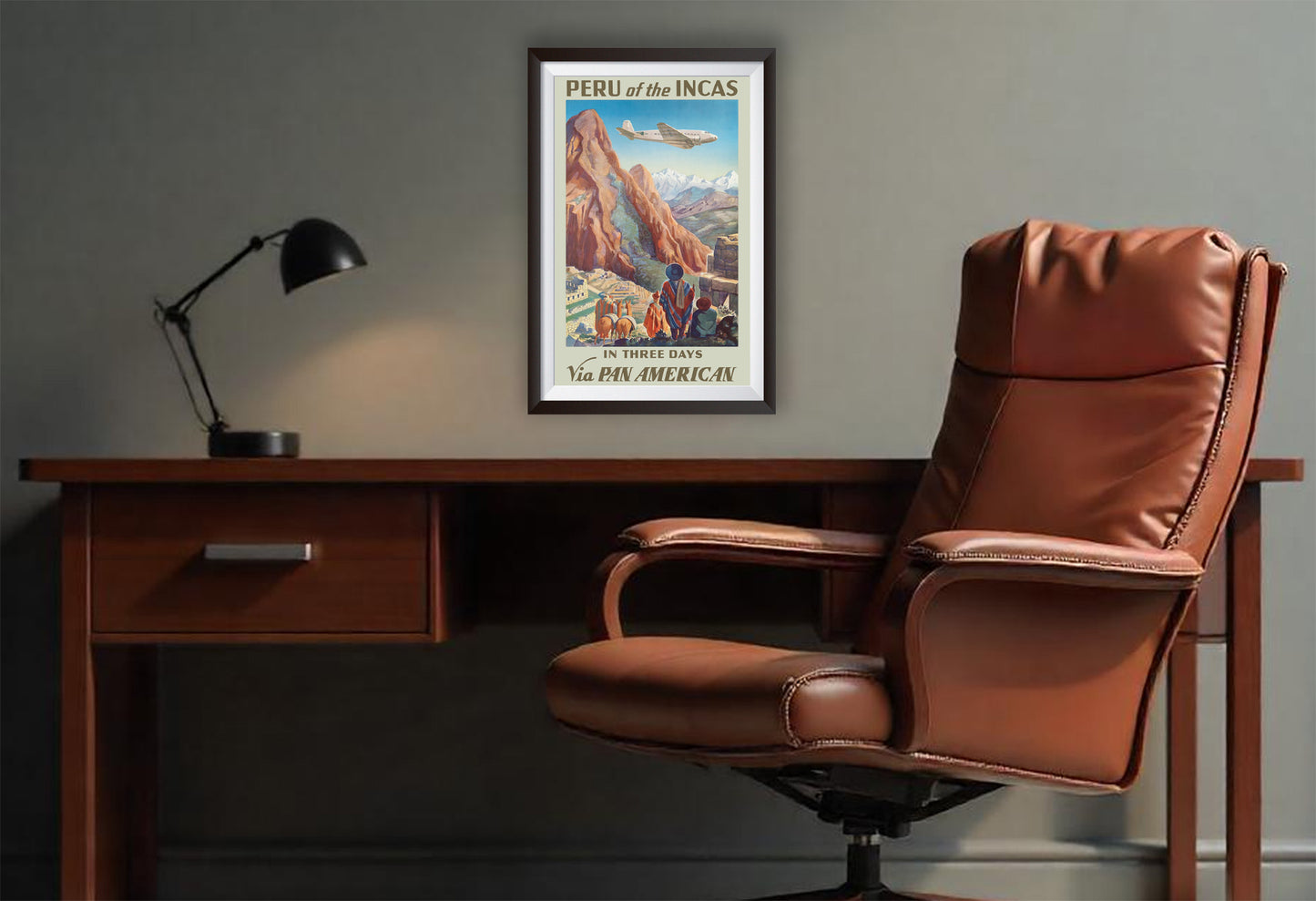 Vintage Peru Travel Poster from the 1920's and 1930's, Peru 1