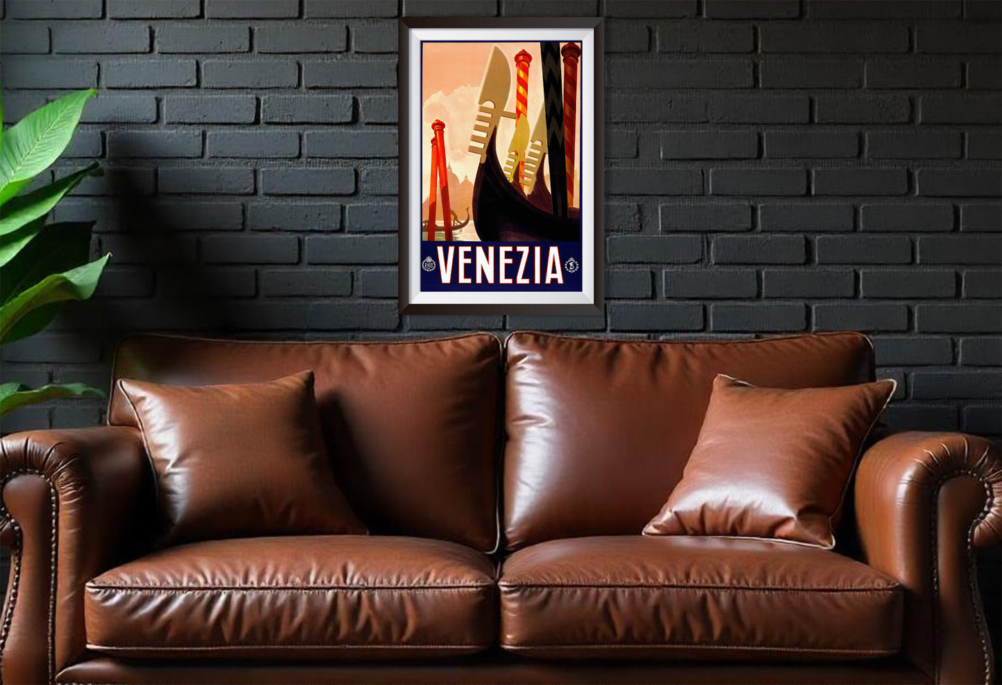 Venezia Italy Vintage Travel Poster from the 1920's and 1930's.