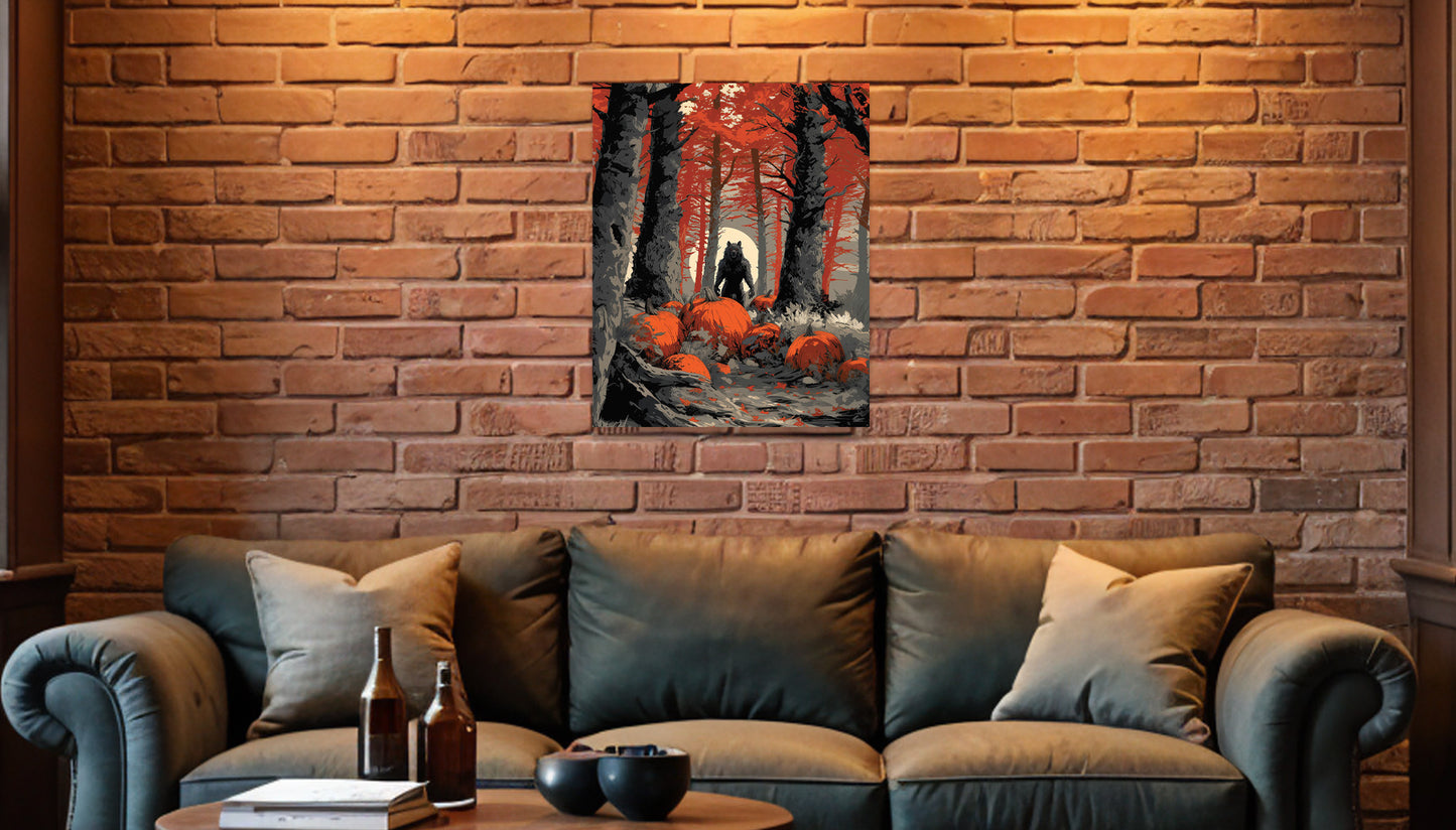 Halloween inspired Wolfman Canvas Wall Art Prints. Wolfman 1