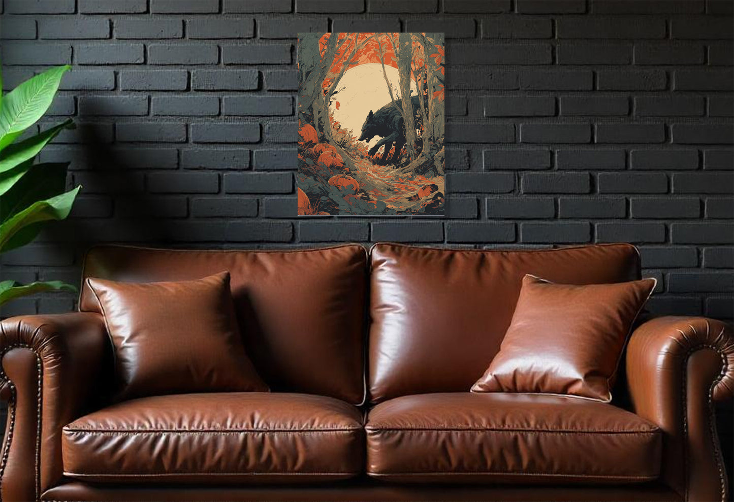 Halloween inspired Wolfman Canvas Wall Art Prints. Wolfman 2