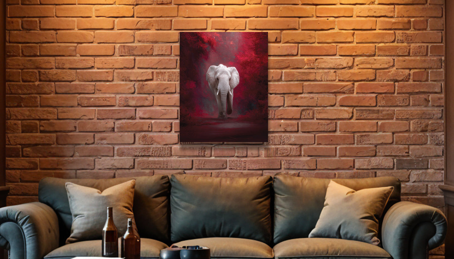 Alabama Crimson Tide Inspired Canvas or Poster Wall Art. Burgundy and white wall art.