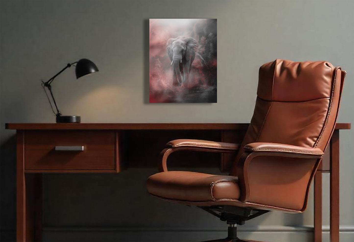 Crimson Tide/Elephant Inspired Canvas or Poster Wall Art. Burgundy and white wall art.