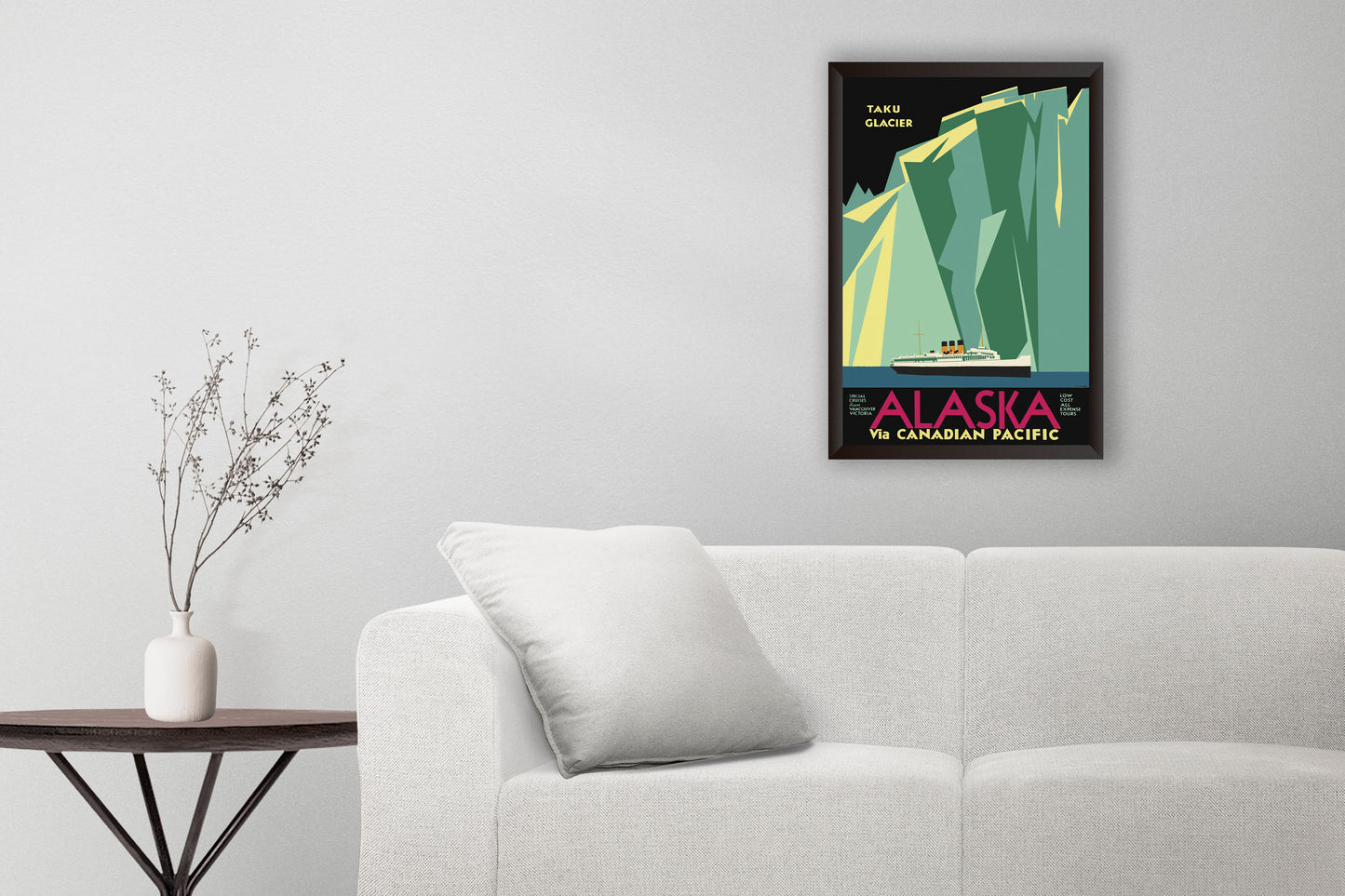 Vintage Alaska Travel Poster from the 1920's and 1930's