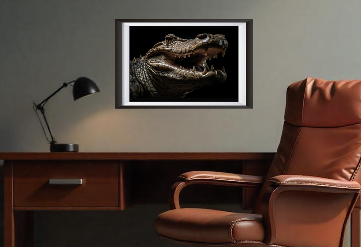 Big Ol' Alligator Poster. Hi Def. Alligator 3