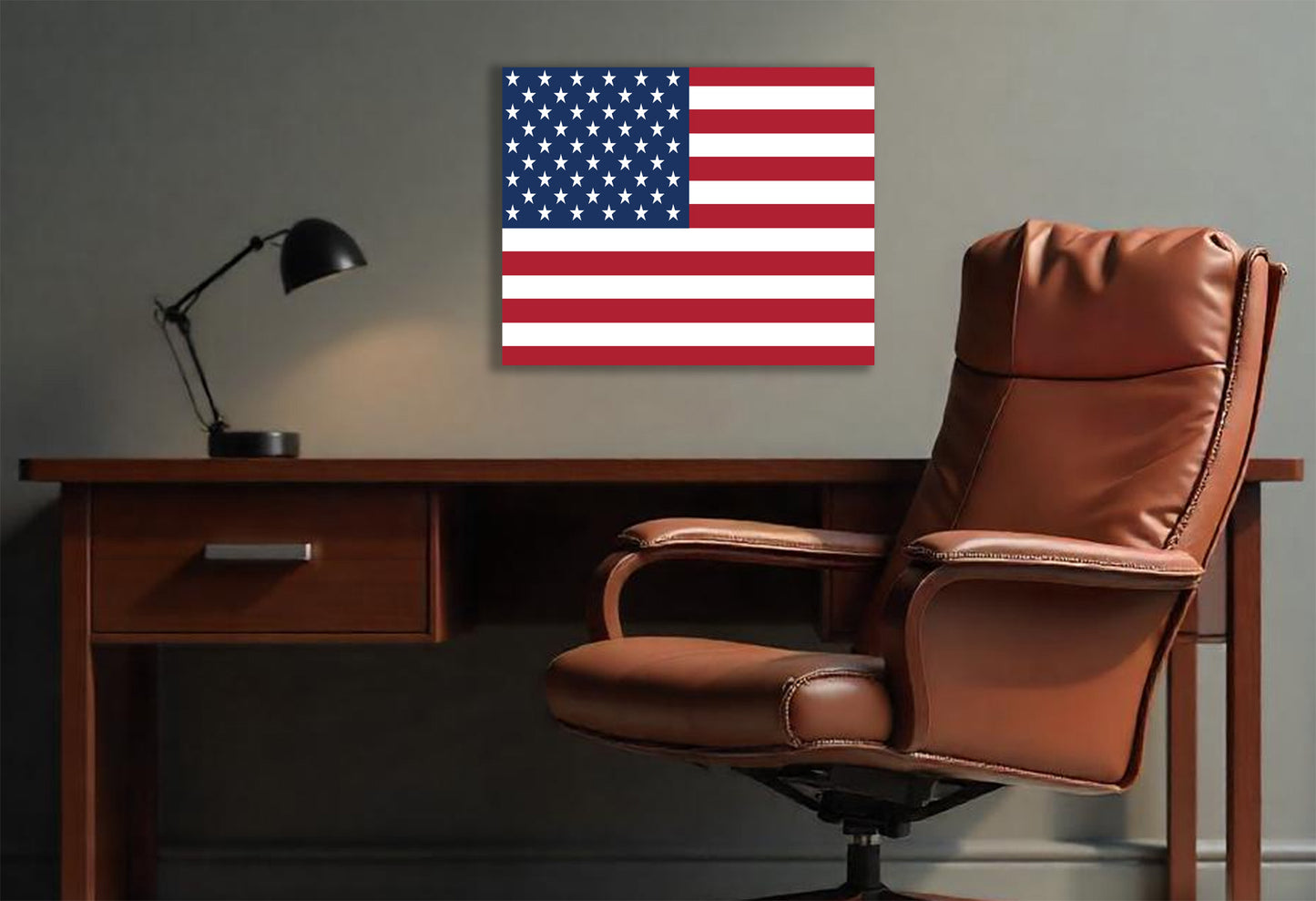 American Flag on Canvas or Poster print.