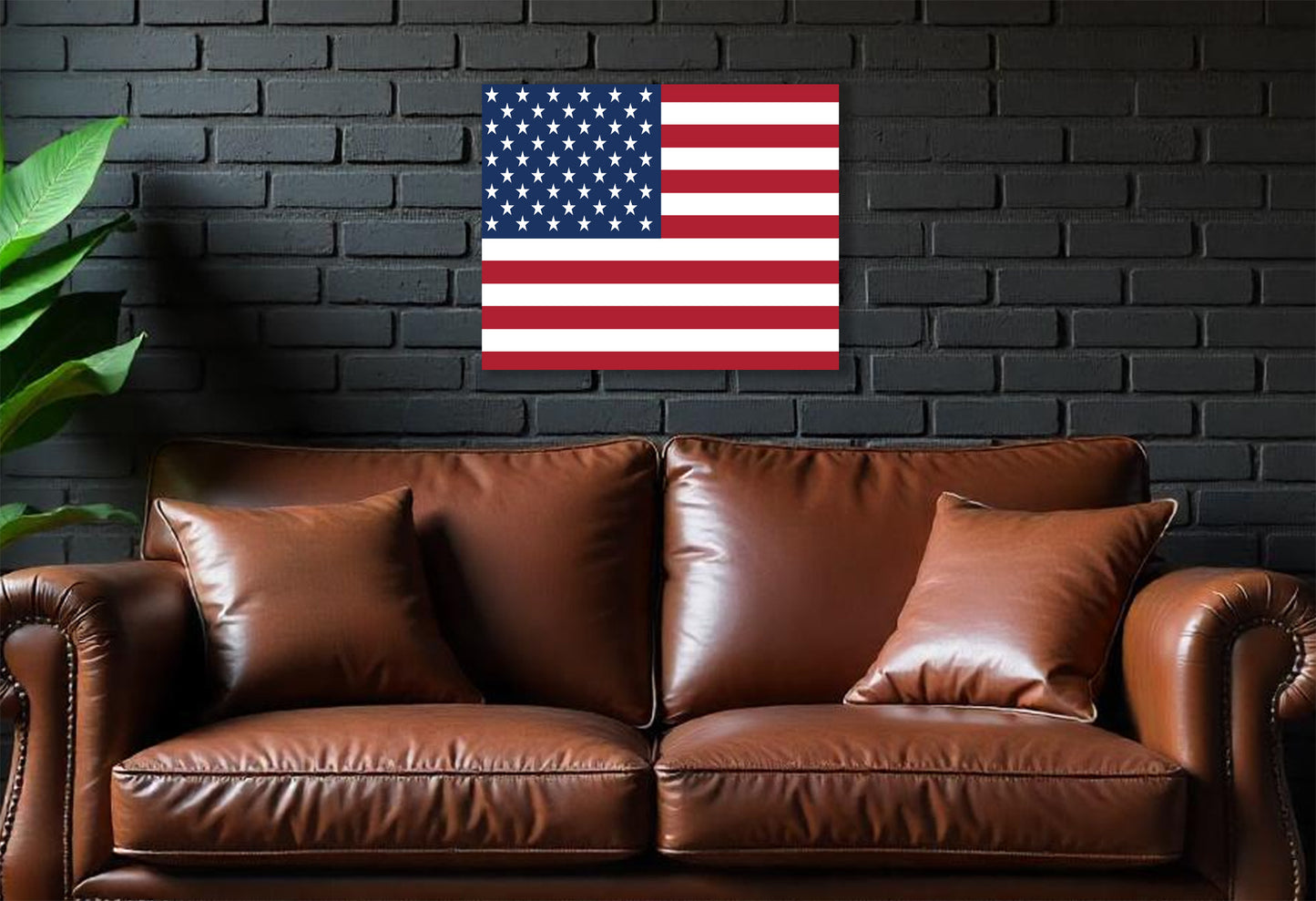 American Flag on Canvas or Poster print.