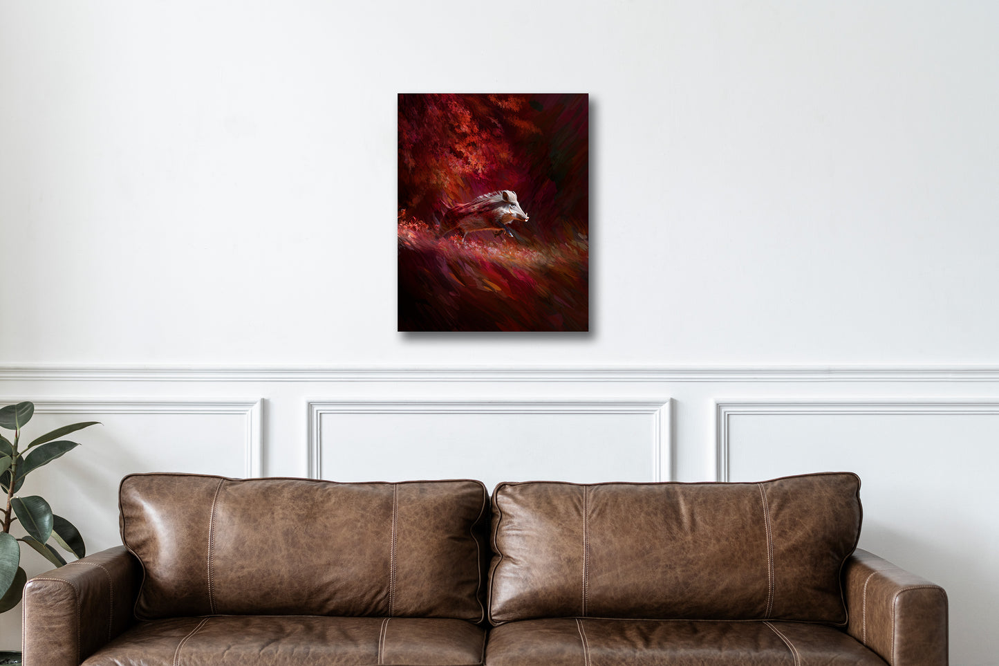 Razorback Canvas or Poster Wall Art. Black and gold. Razorbacks 1