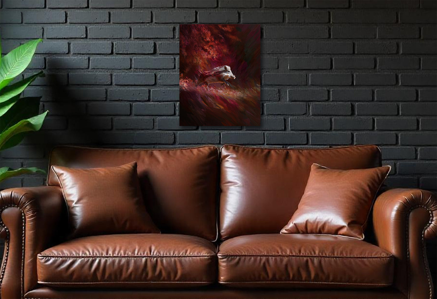 Razorback Canvas or Poster Wall Art. Black and gold. Razorbacks 1
