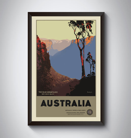 Vintage Australia Travel Poster from the 1920's and 1930's.