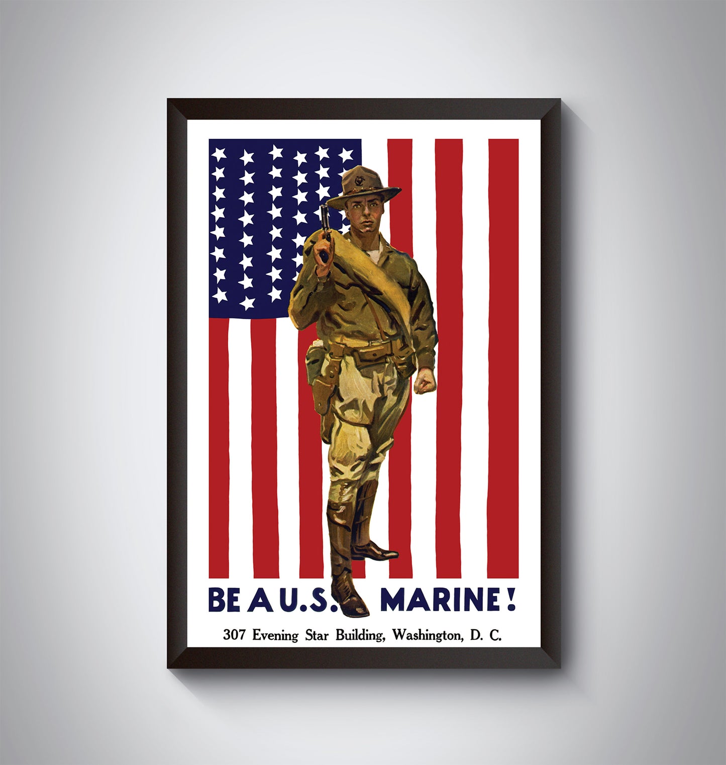 Vintage US Marines Recruitment Poster from WW1