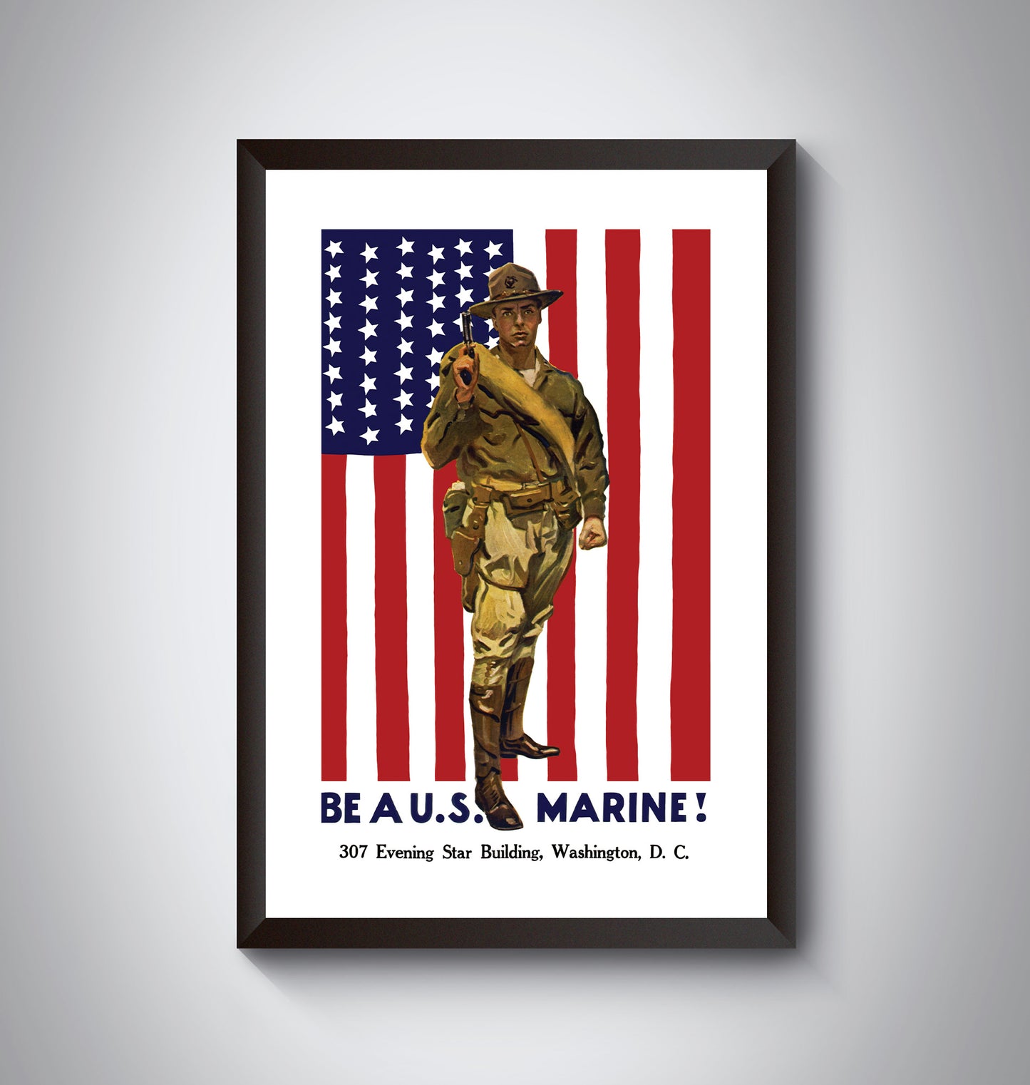 Vintage US Marines Recruitment Poster from WW1