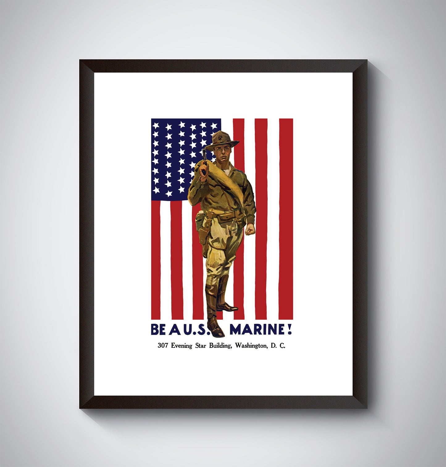 Vintage US Marines Recruitment Poster from WW1