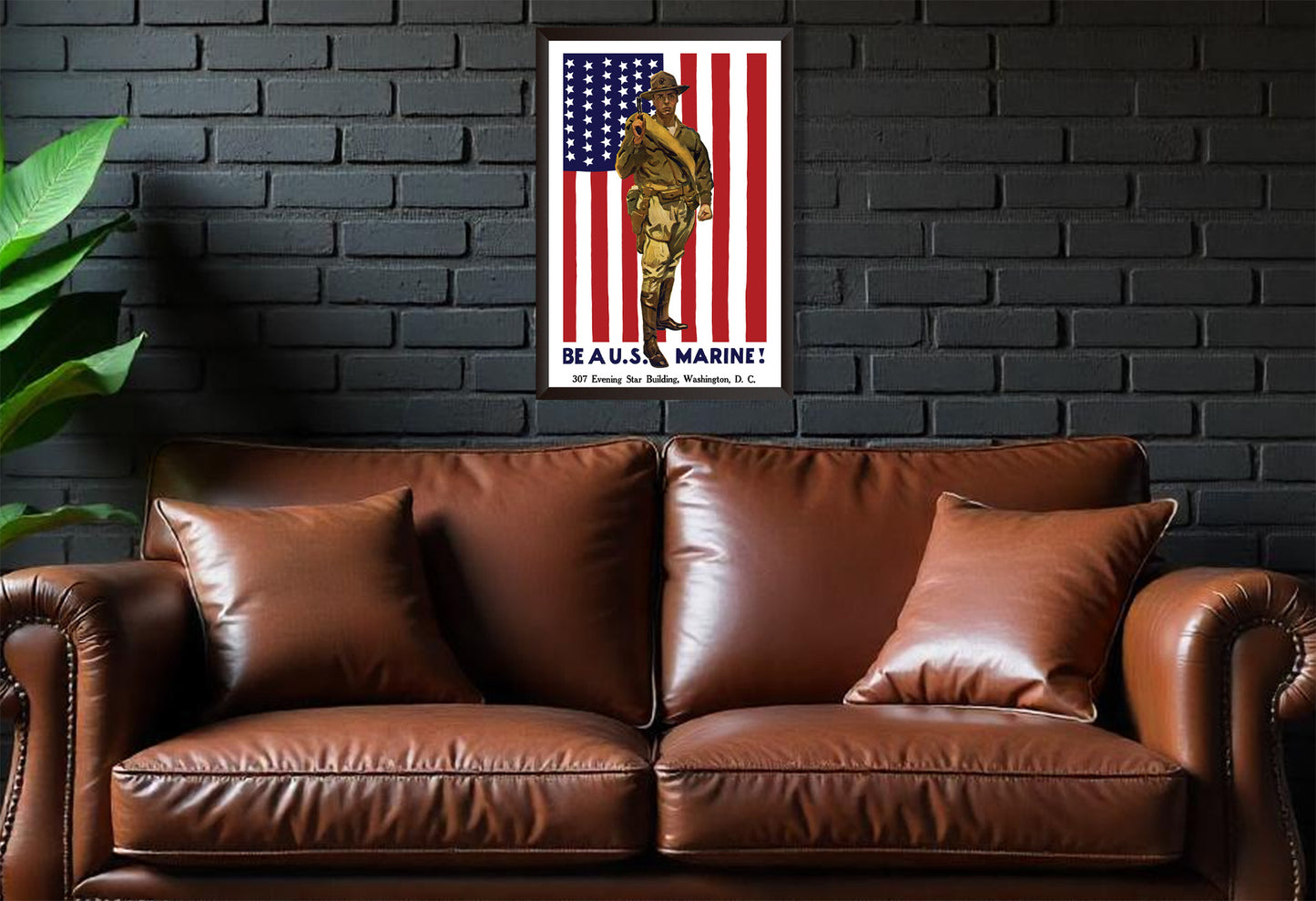 Vintage US Marines Recruitment Poster from WW1