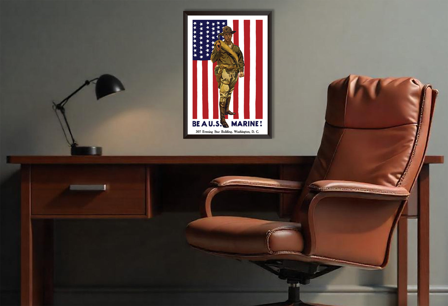 Vintage US Marines Recruitment Poster from WW1