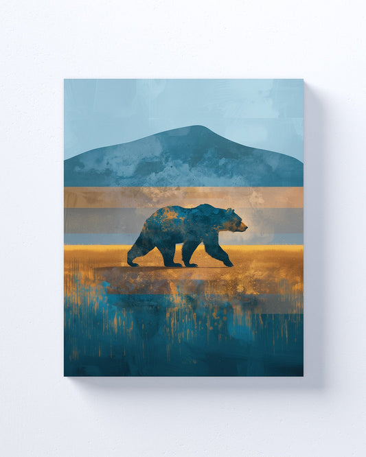 UCLA Bruins Inspired Canvas or Poster Wall Art. Black and Yellow. Bruins