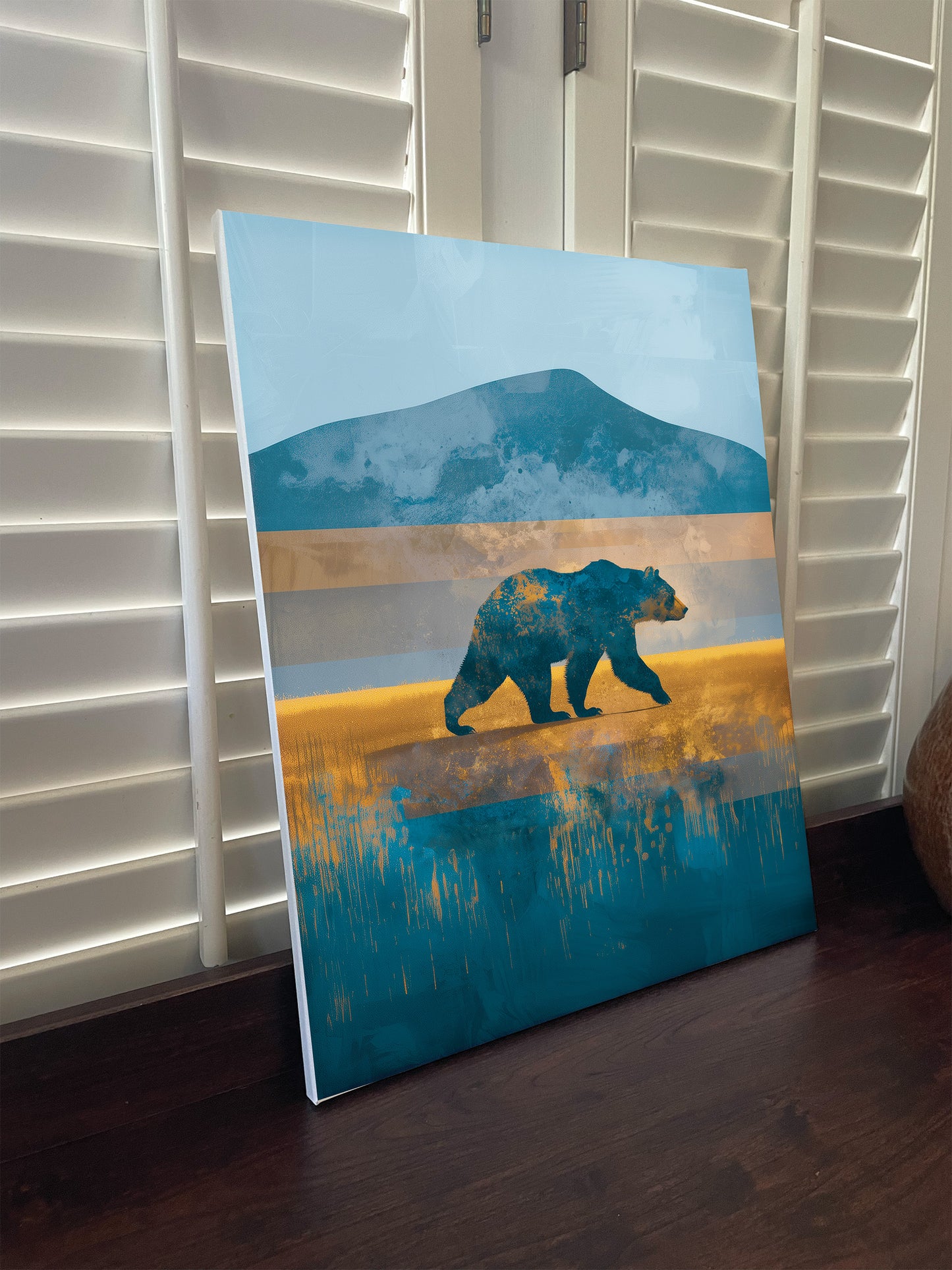 UCLA Bruins Inspired Canvas or Poster Wall Art. Black and Yellow. Bruins