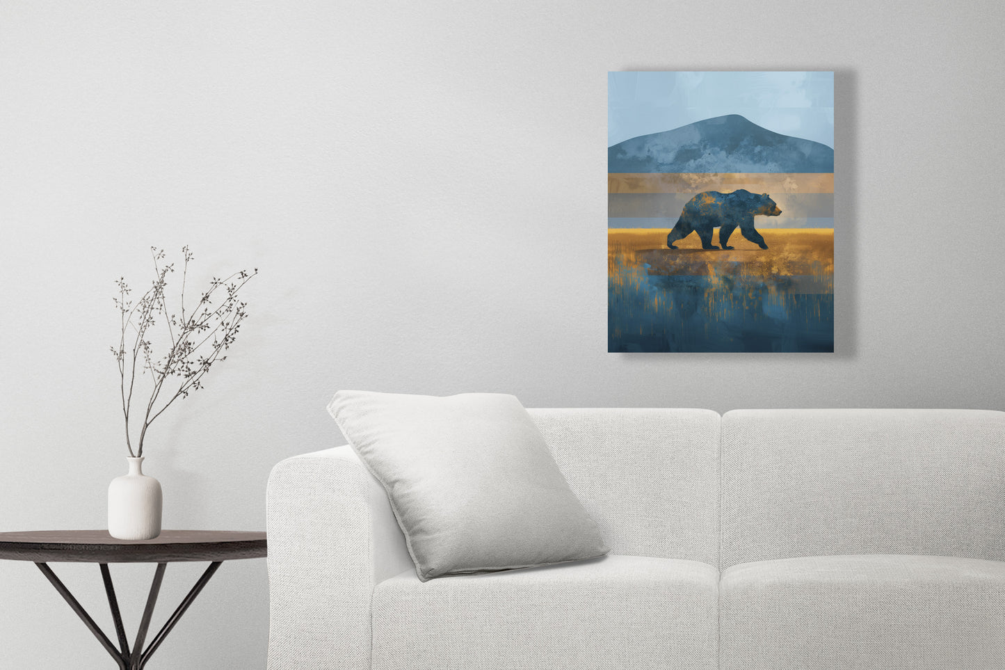 UCLA Bruins Inspired Canvas or Poster Wall Art. Black and Yellow. Bruins