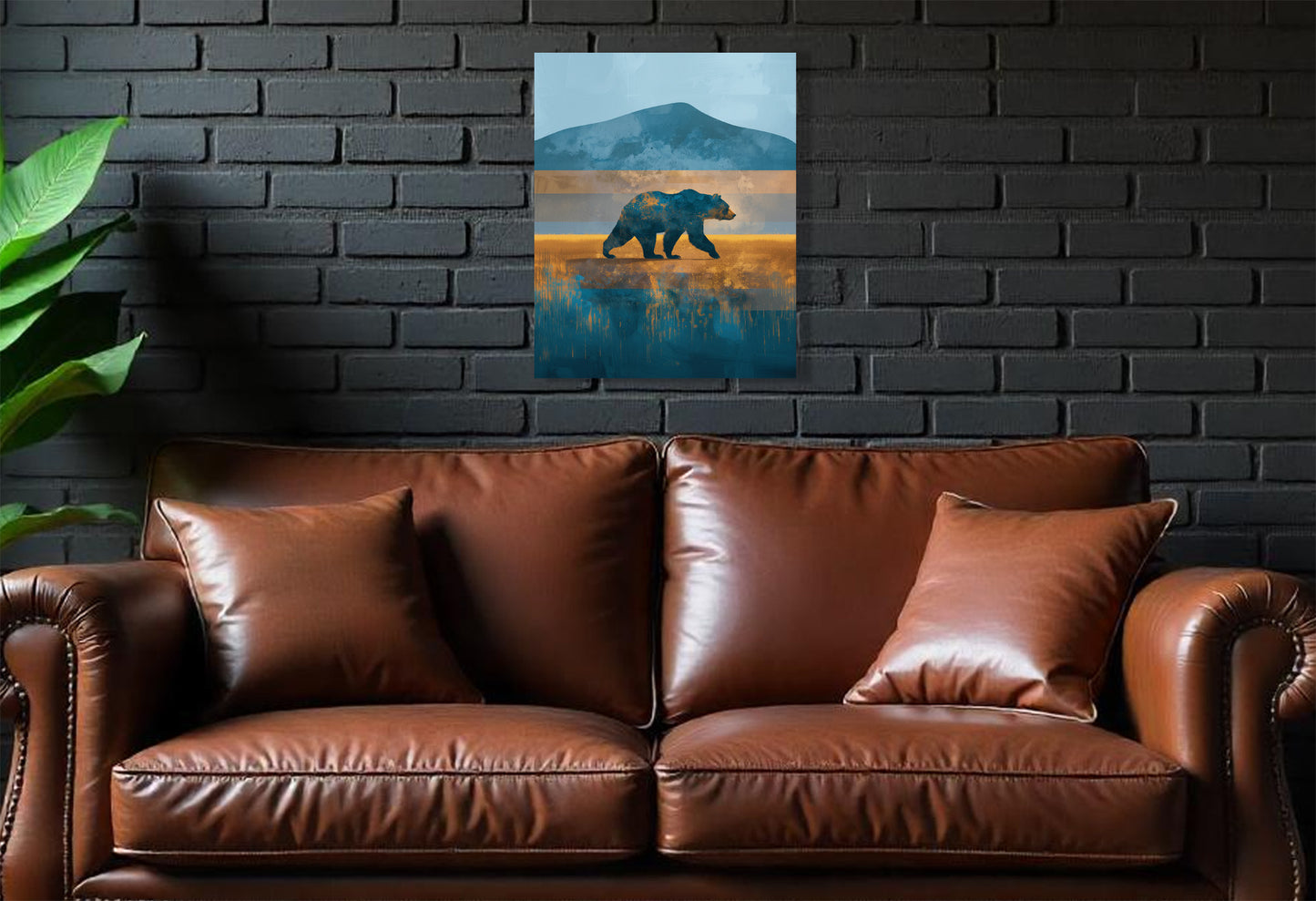 UCLA Bruins Inspired Canvas or Poster Wall Art. Black and Yellow. Bruins