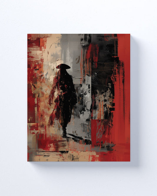 Tampa Bay Buccaneers inspired Canvas or Poster print. Red and Black abstract art. Bucs 2