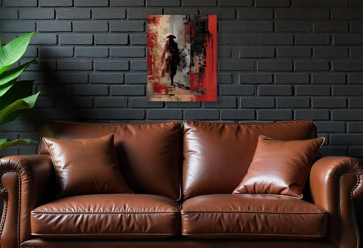 Tampa Bay Buccaneers inspired Canvas or Poster print. Red and Black abstract art. Bucs 2