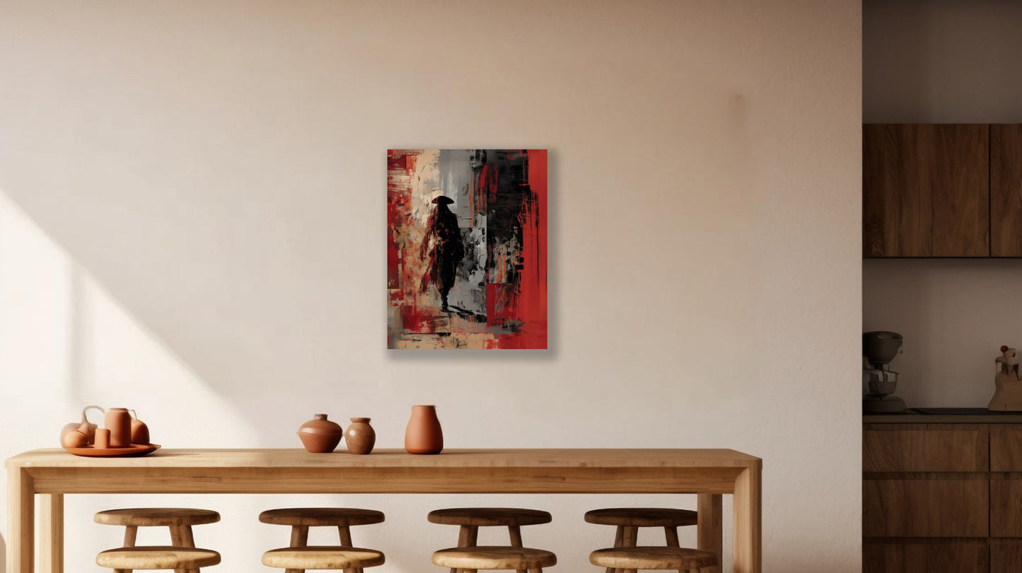 Tampa Bay Buccaneers inspired Canvas or Poster print. Red and Black abstract art. Bucs 2