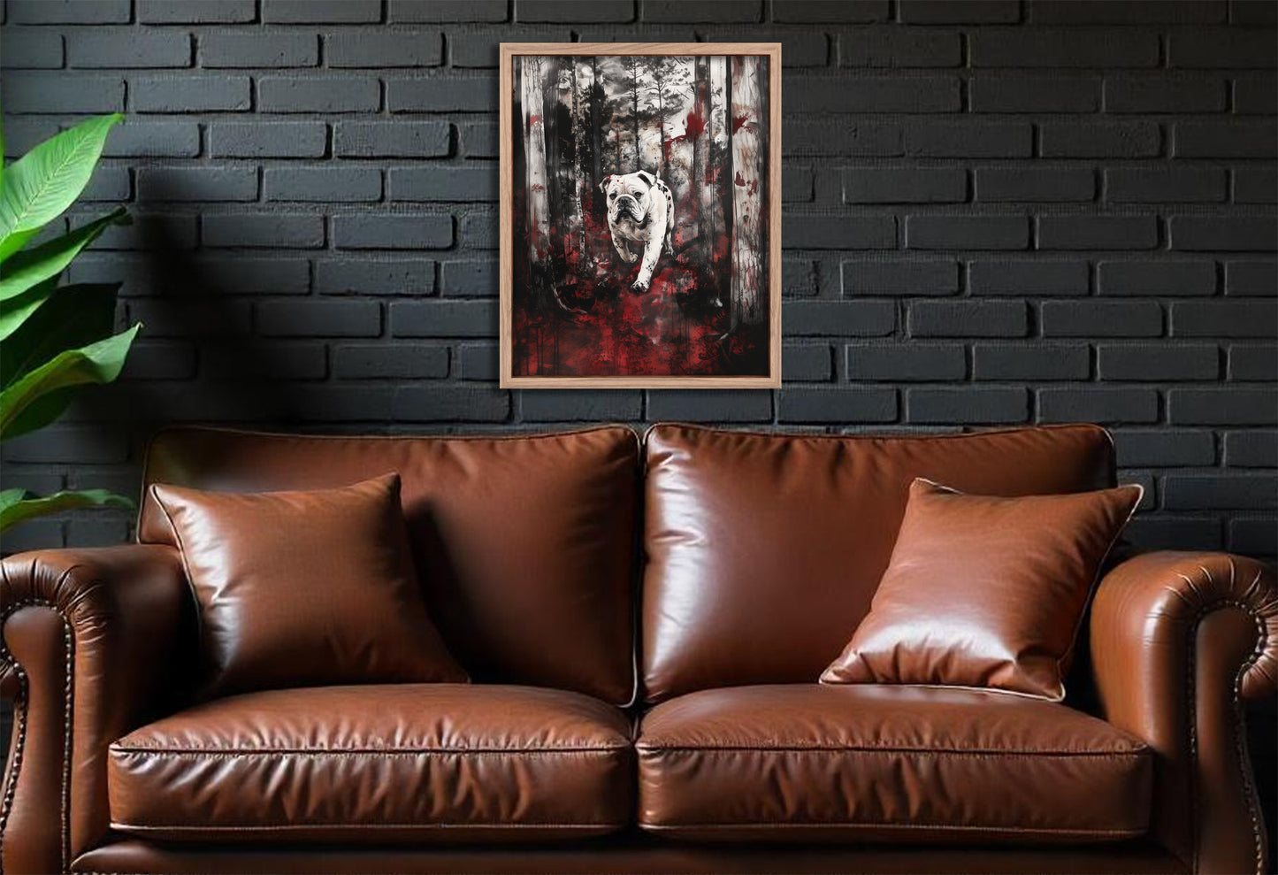 University of Georgia Bulldogs Inspired Canvas or Print Wall Art. Abstract, Modern, Bulldogs 1