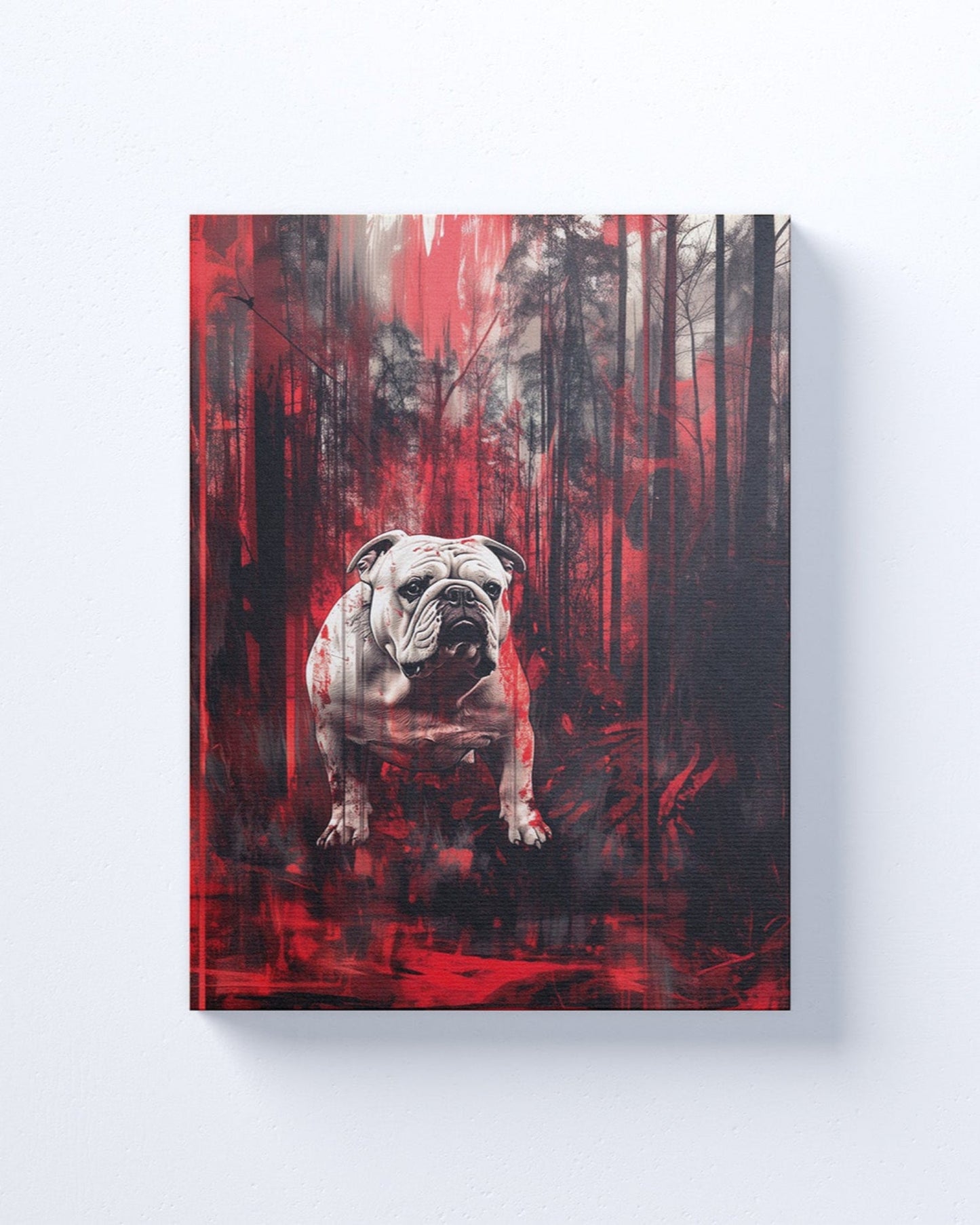 University of Georgia Bulldogs Canvas or Print Wall Art. Abstract, Modern, Bulldogs 2