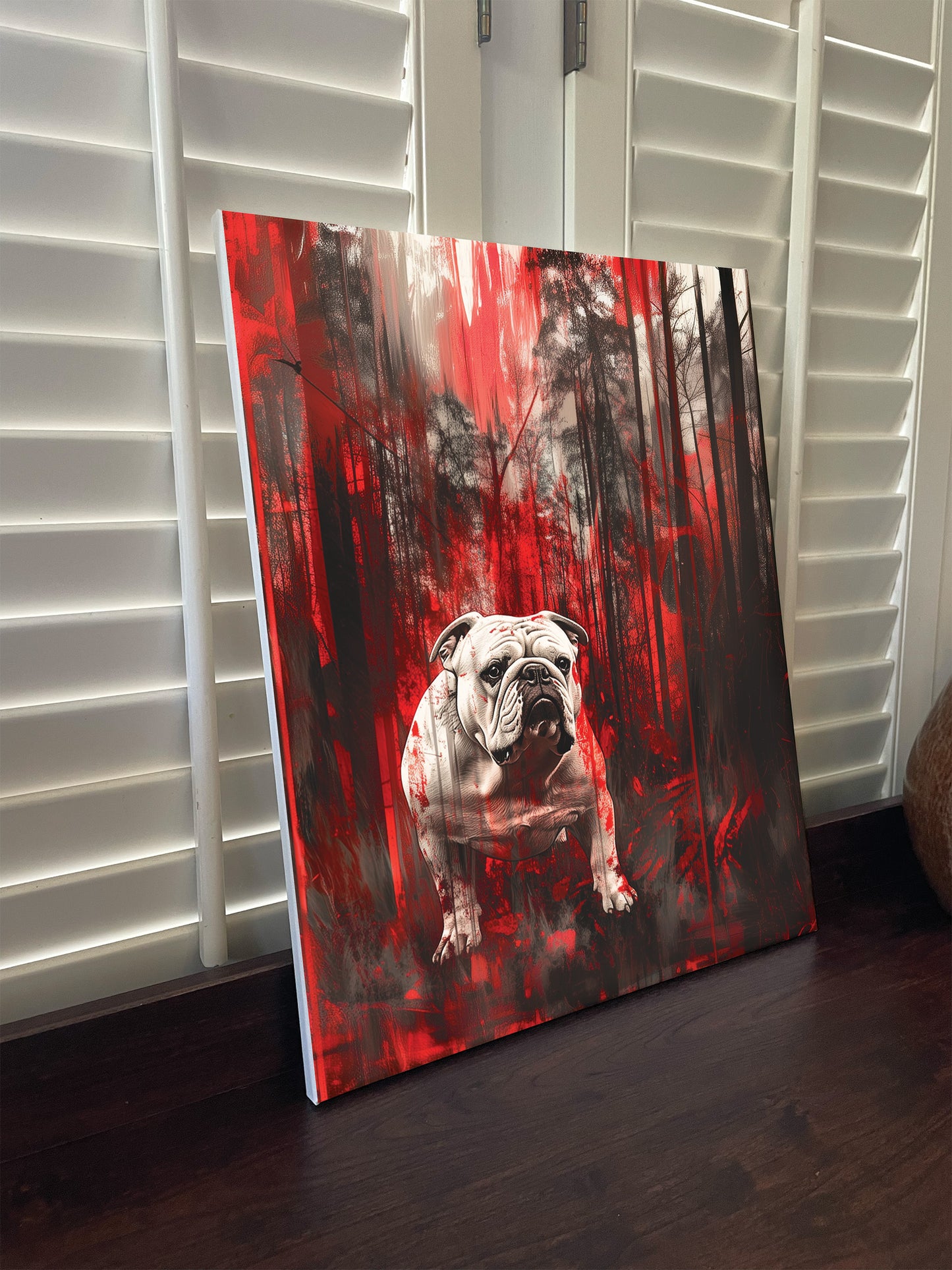 University of Georgia Bulldogs Canvas or Print Wall Art. Abstract, Modern, Bulldogs 2