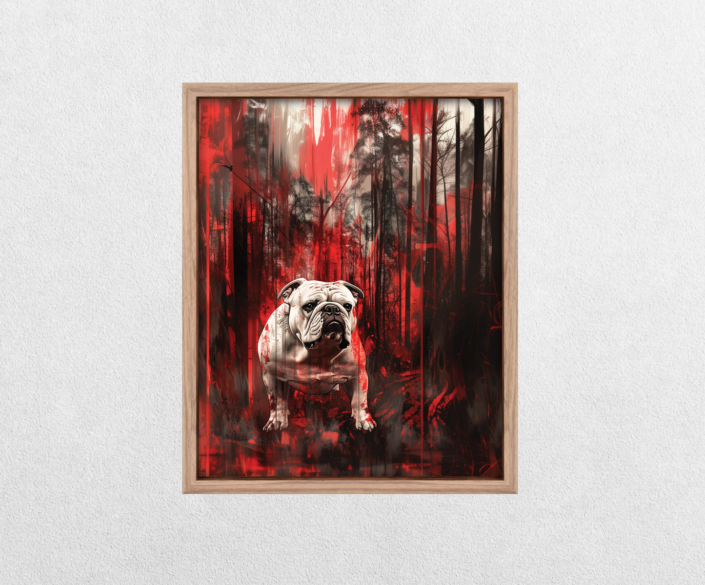 University of Georgia Bulldogs Canvas or Print Wall Art. Abstract, Modern, Bulldogs 2