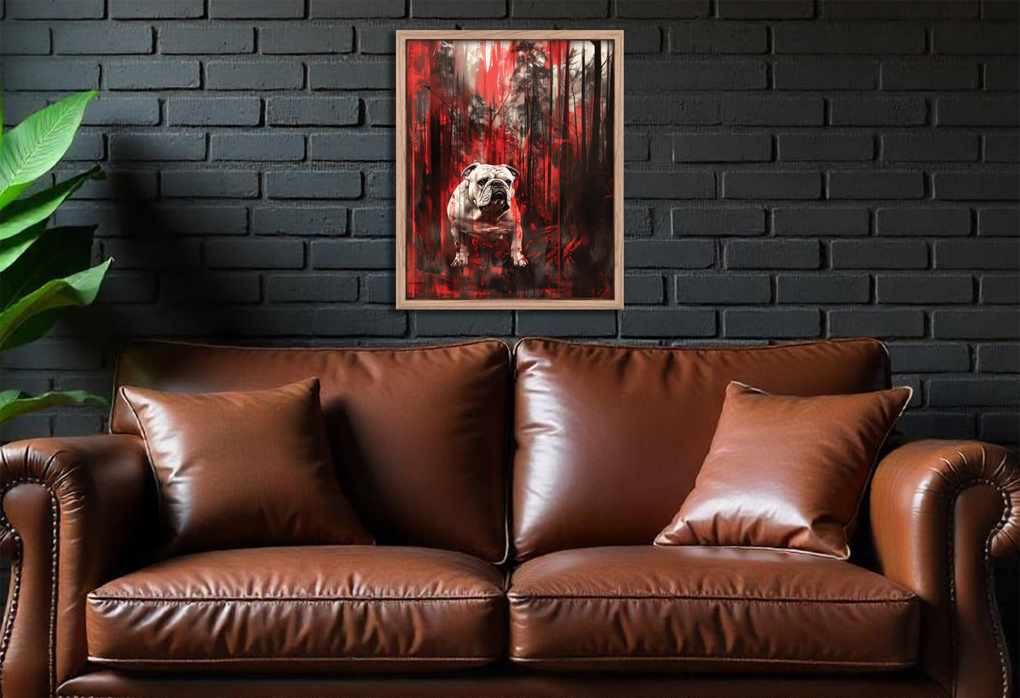 University of Georgia Bulldogs Canvas or Print Wall Art. Abstract, Modern, Bulldogs 2