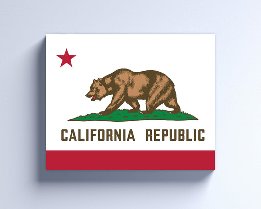 California Flag on Canvas or Poster print.