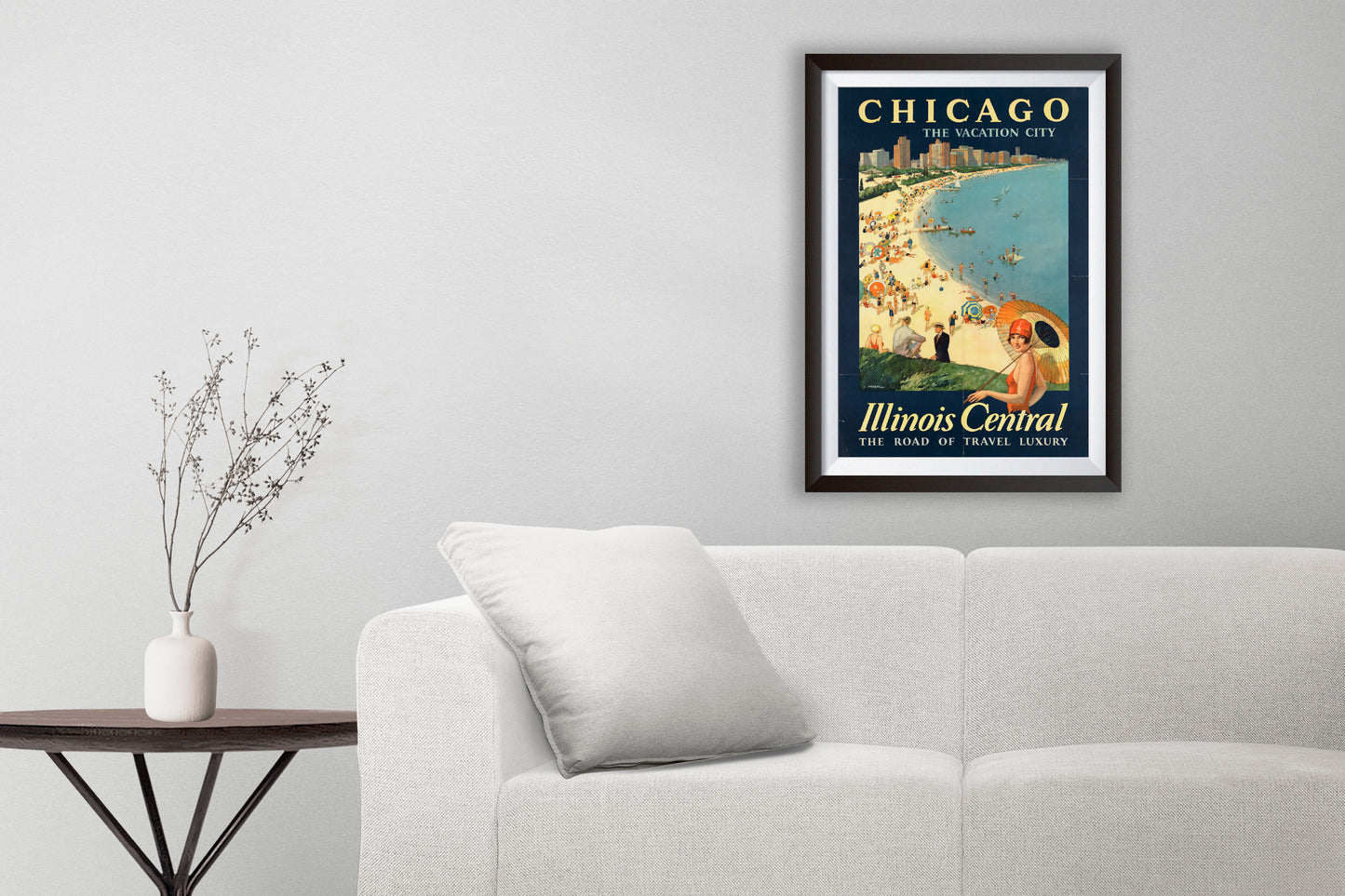 Vintage Chicago Travel Poster from the 1920's and 1930's, Chicago 1