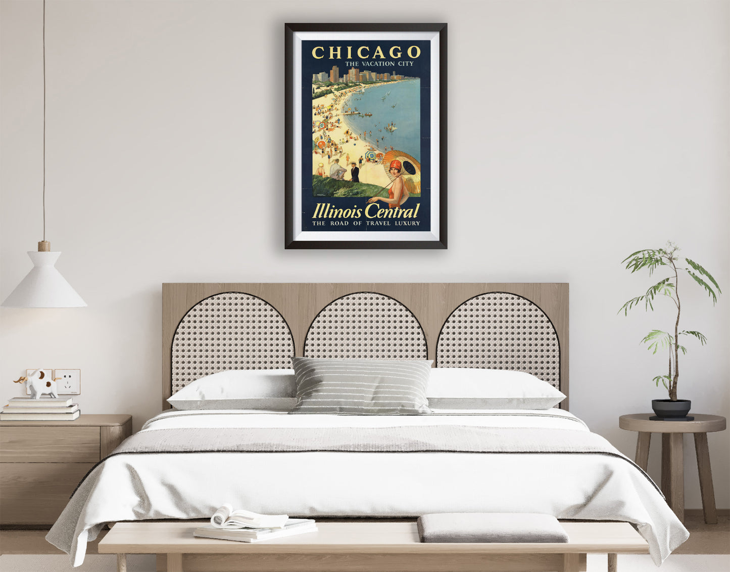 Vintage Chicago Travel Poster from the 1920's and 1930's, Chicago 1