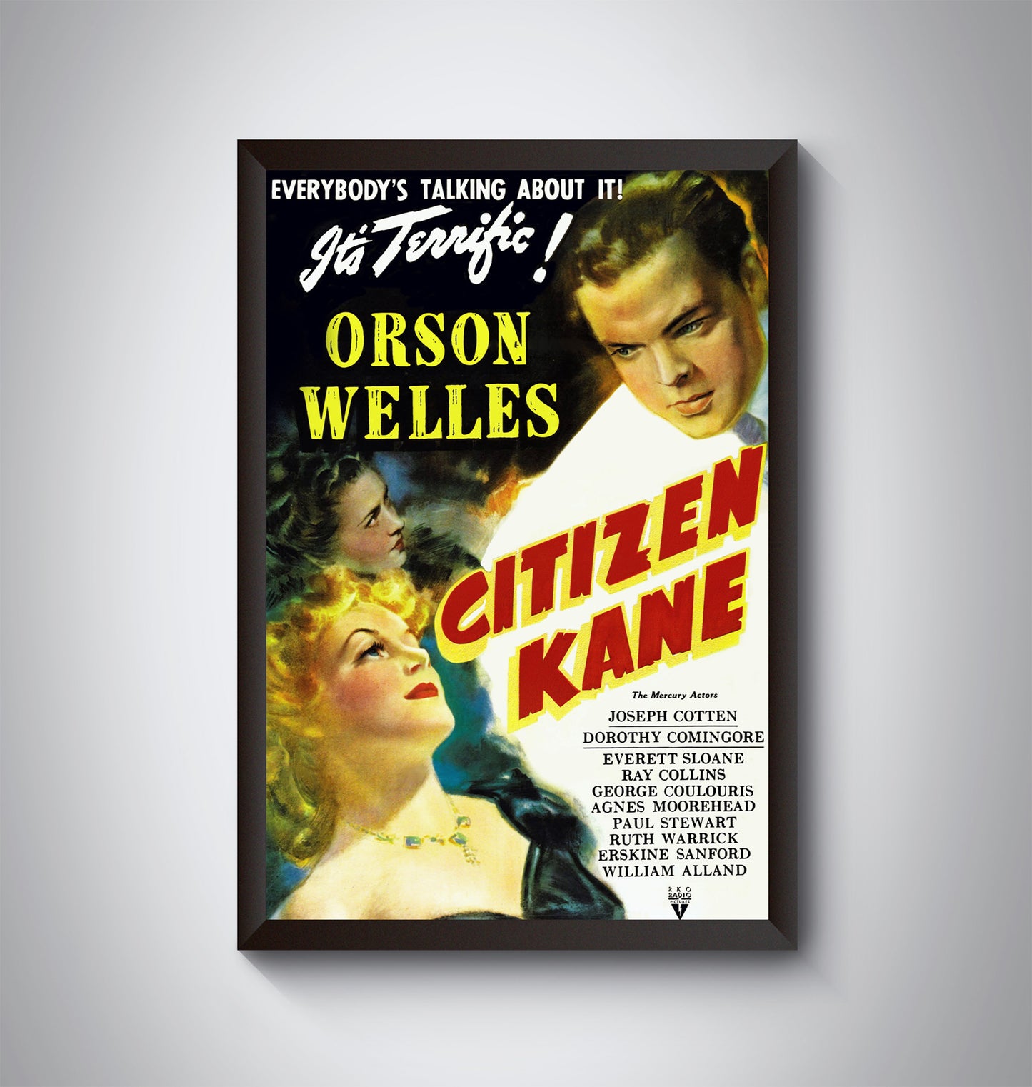 Citizen Kane, Vintage Hollywood Movie Poster