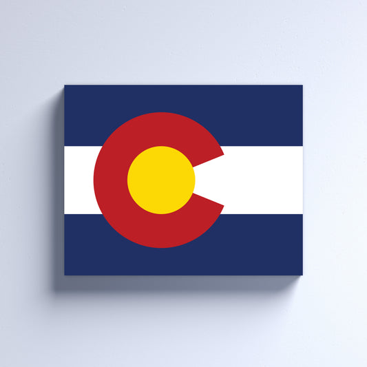 Colorado Flag on Canvas or Poster print.