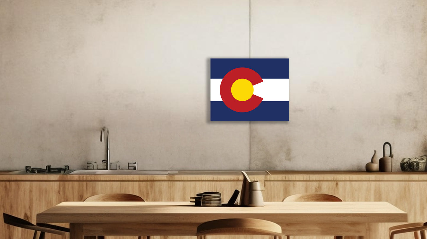 Colorado Flag on Canvas or Poster print.