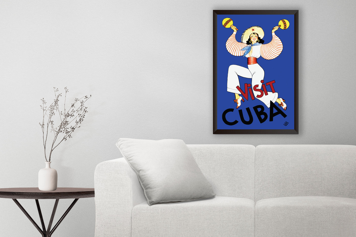 Vintage Visit Cuba Travel Poster from the 1920's and 1930's.